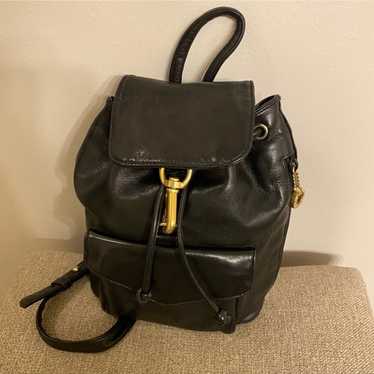 perlina new york black leather backpack - image 1