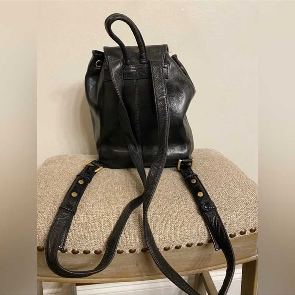 perlina new york black leather backpack - image 4