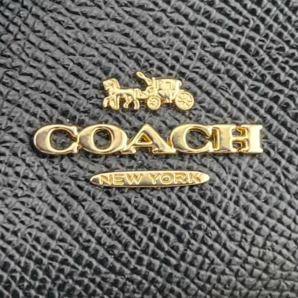 COACH Crossgrain Leather North South Phone Crossb… - image 5