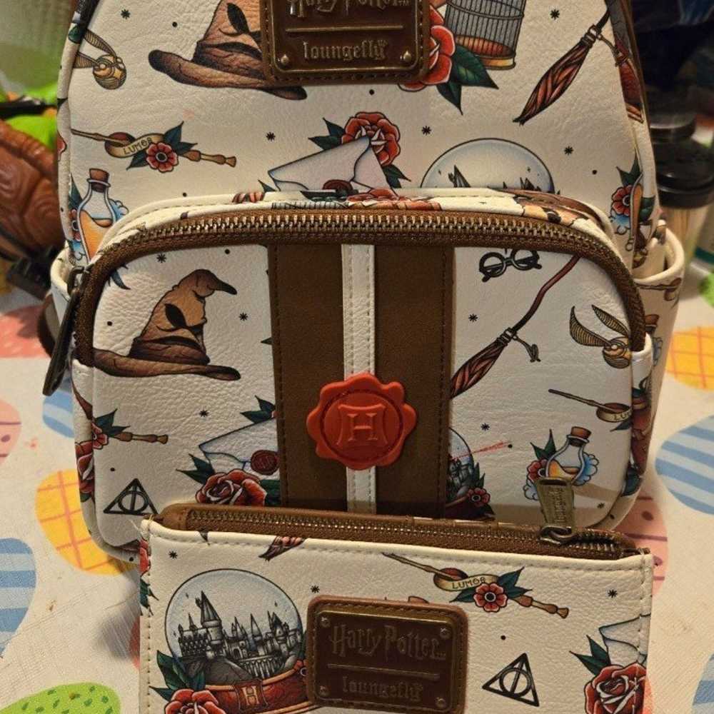 Loungefly Harry Potter mini backpack and matching… - image 1