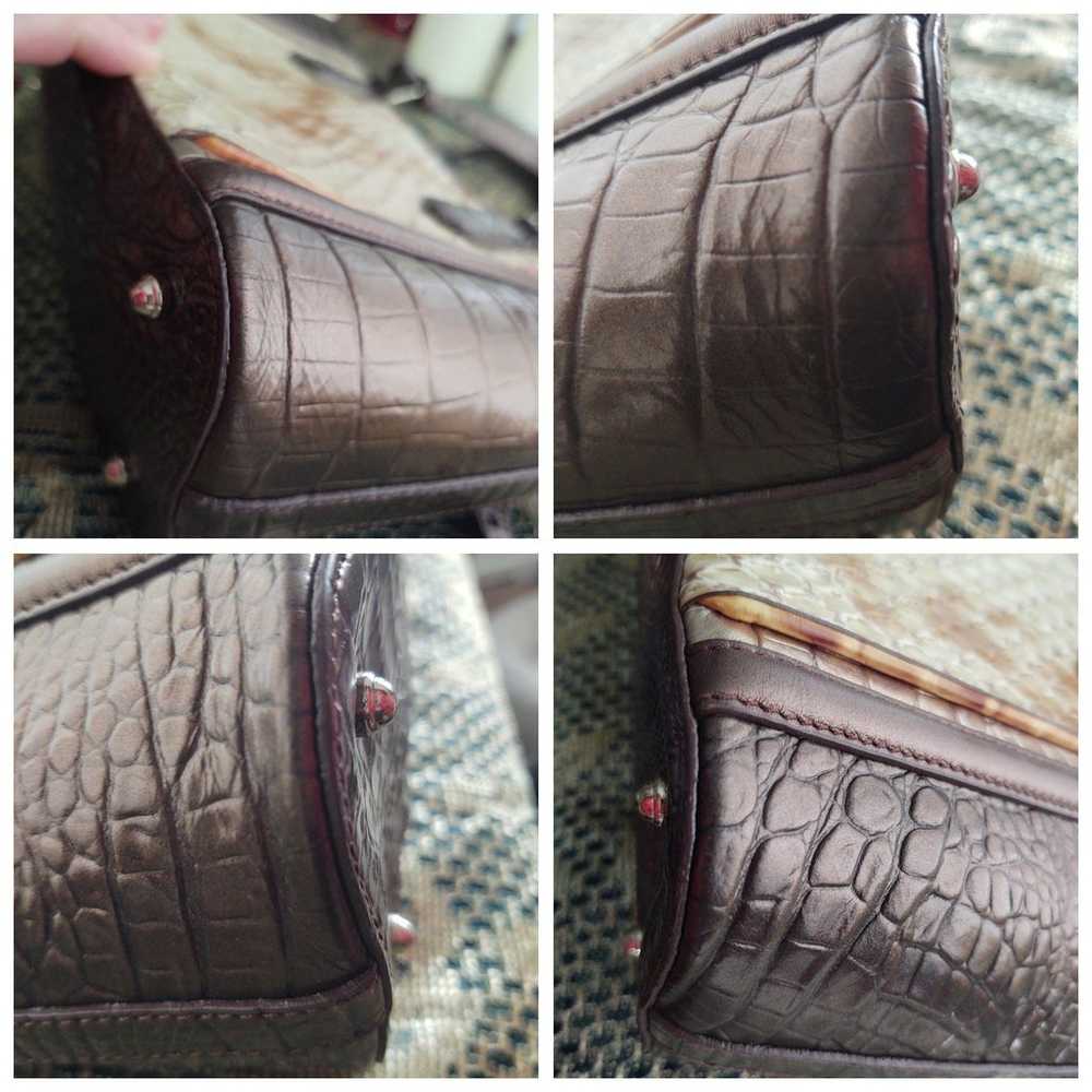 BRAHMIN HONEY CARLISLE Mini Asher Tote Leather EUC - image 7