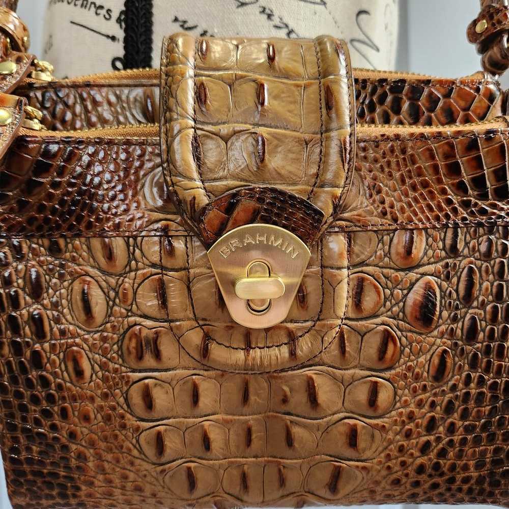 LNEUC Brahim crocodile embossed crossbody purse - image 2