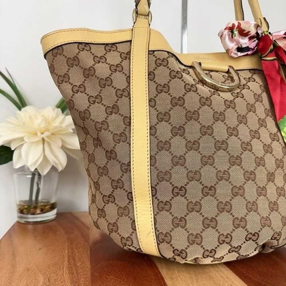 Pre-owned Gucci GG Canvas Abbey Tote Bag 211982 - image 2