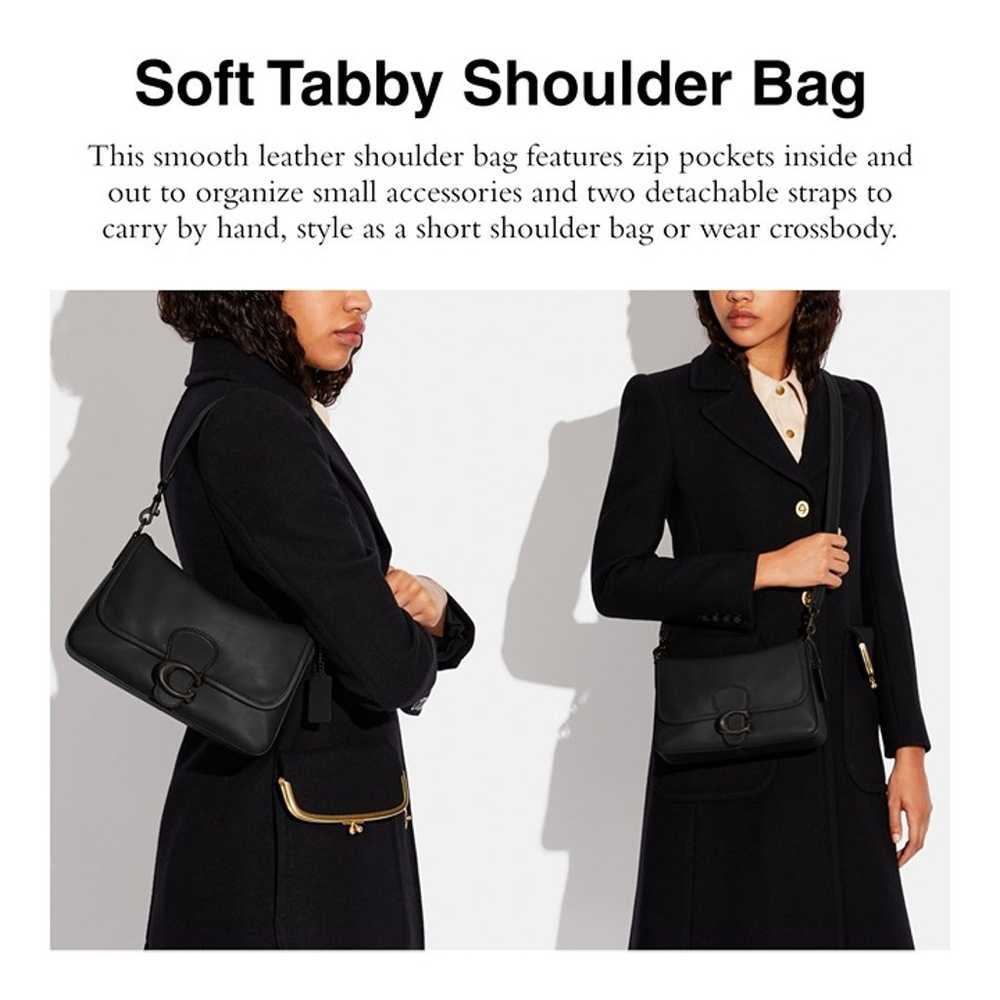 Coach Soft Calf Leather Tabby Shoulder Bag - image 3