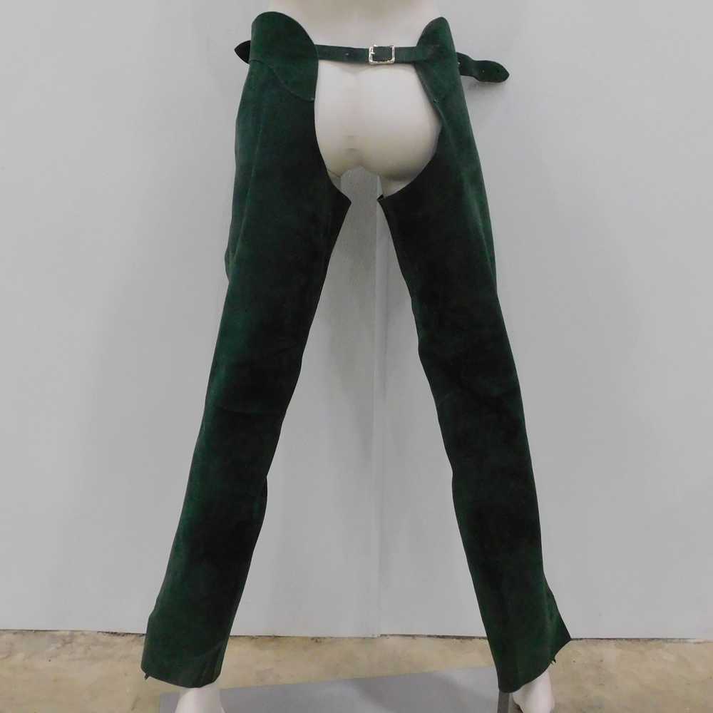 Unbranded Whitman Green Suede Men's Leather Chaps… - image 2