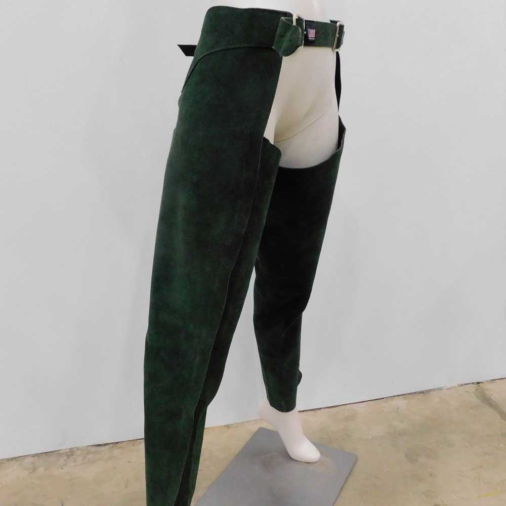 Unbranded Whitman Green Suede Men's Leather Chaps… - image 3