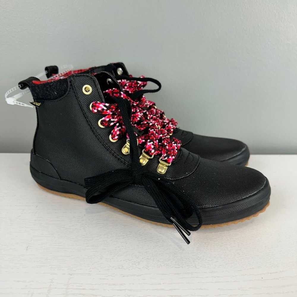 Keds Scout Lace Up Ankle Rain Sneakers Boots Red … - image 1