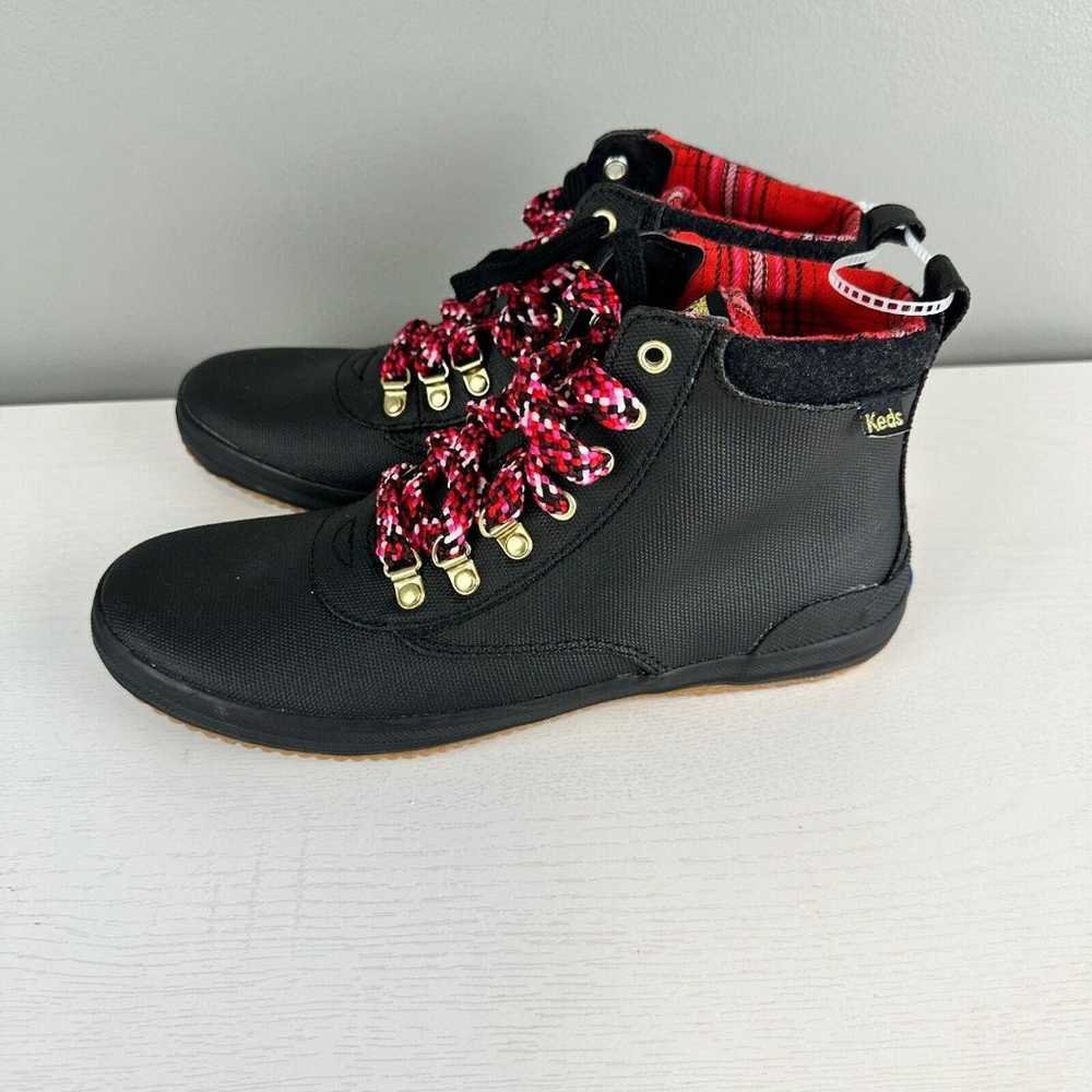 Keds Scout Lace Up Ankle Rain Sneakers Boots Red … - image 3