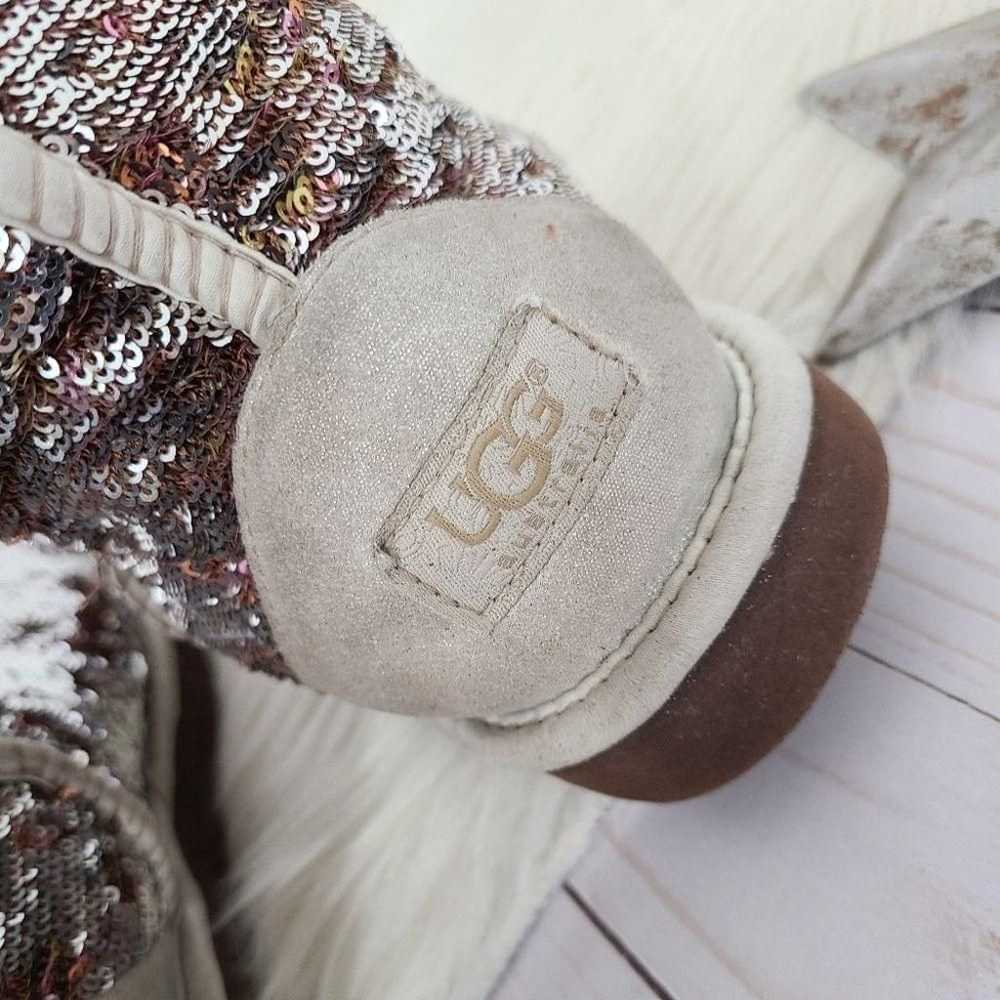UGG Classic Short Sparkle boots Champagne sequins… - image 8