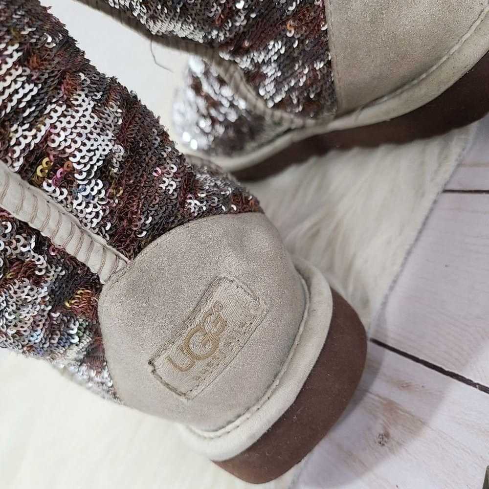 UGG Classic Short Sparkle boots Champagne sequins… - image 9