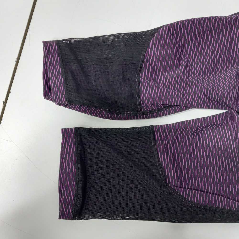 Women's Lululemon Purple/Black Gear Up Crop 1/2-C… - image 3