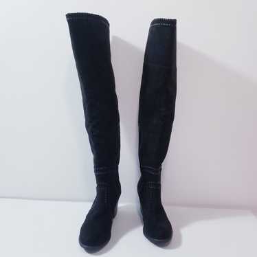 American Rag Suede Over the Knee Black Boots