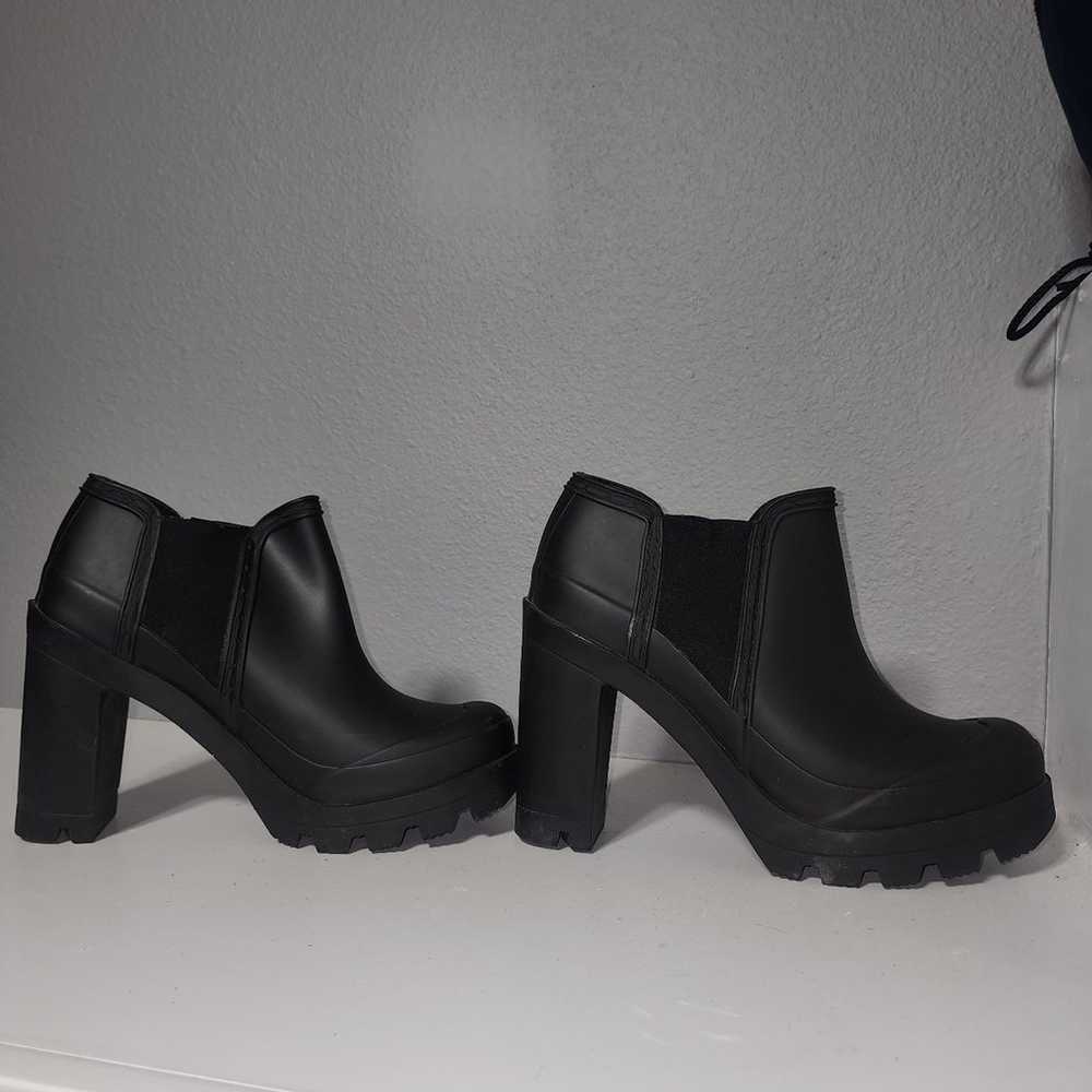 Hunter rain boots high heels - image 4