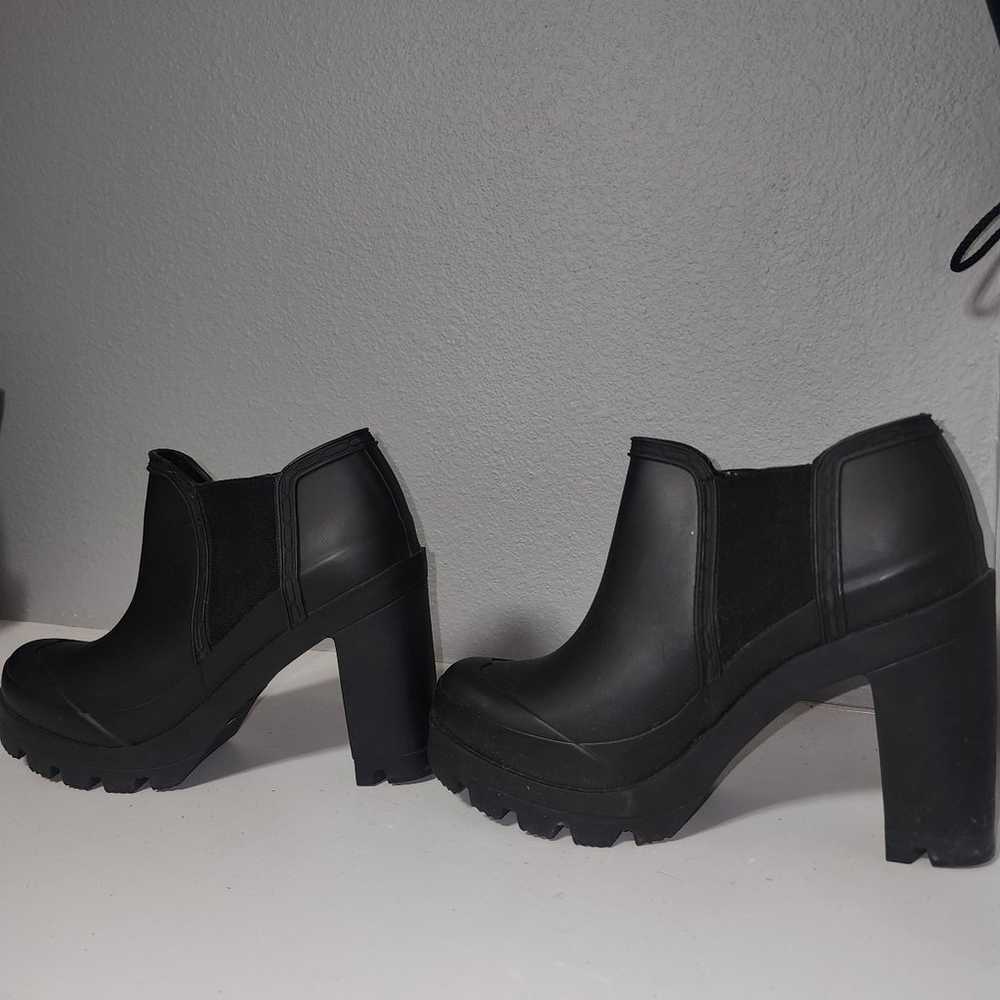 Hunter rain boots high heels - image 5