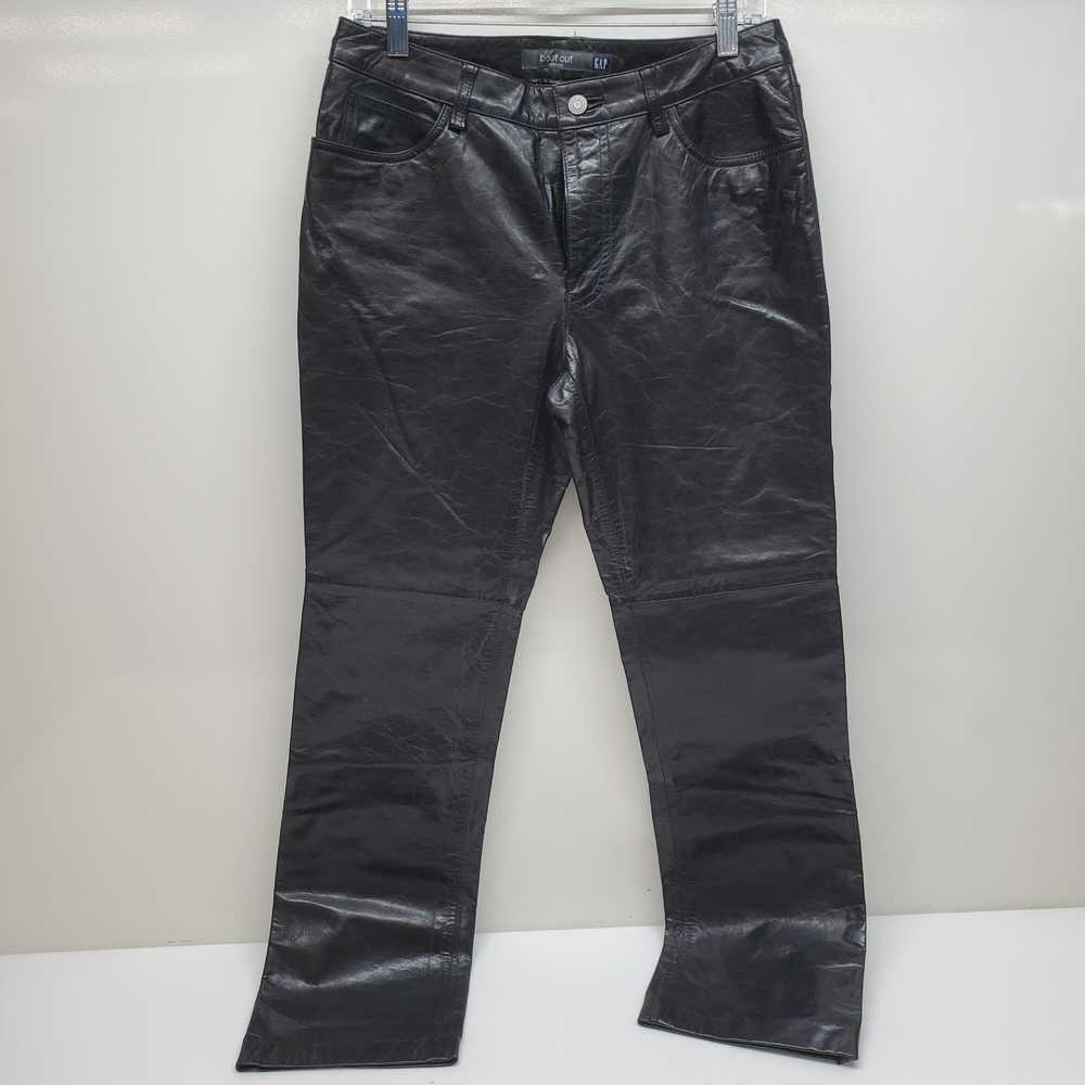 Vintage 2000's GAP Boot Cut Leather Pants Women's… - image 1