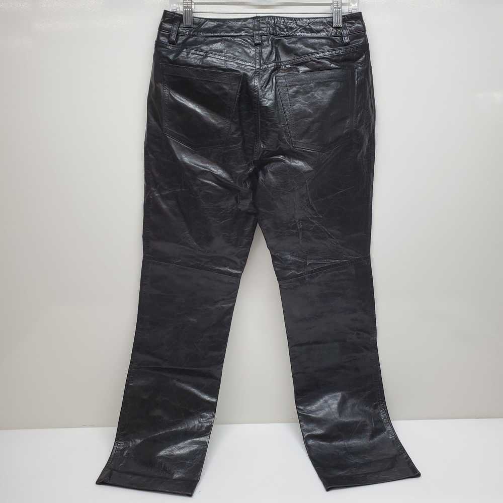 Vintage 2000's GAP Boot Cut Leather Pants Women's… - image 2