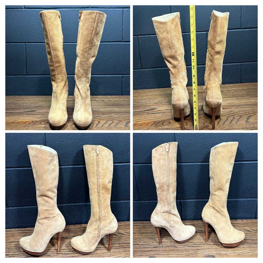 XTC melrose Tan suede Leather size 5 Women's Knee… - image 3