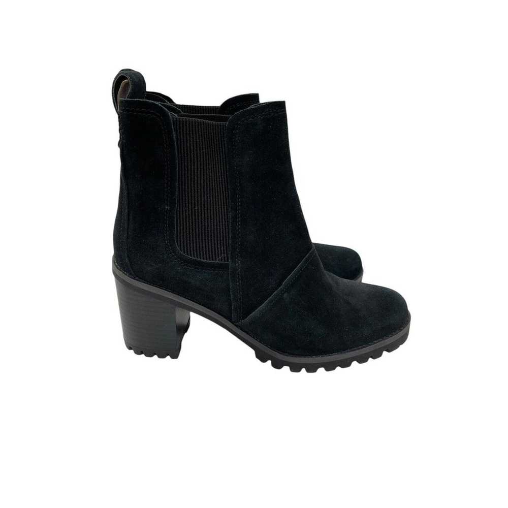 Ugg Hazel Boots Black Suede Chelsea Style Size 8.5 - image 2
