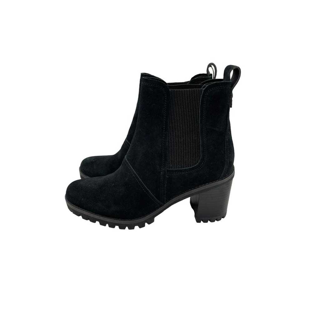 Ugg Hazel Boots Black Suede Chelsea Style Size 8.5 - image 5
