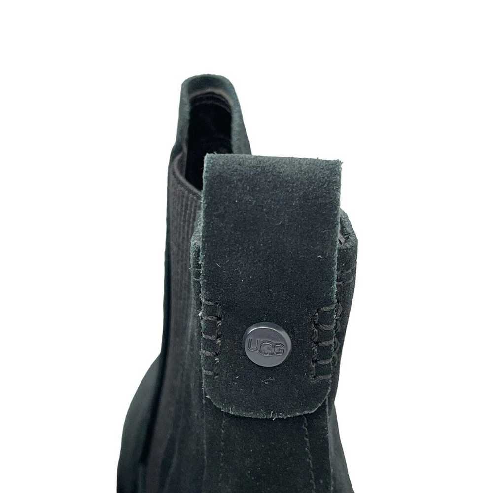 Ugg Hazel Boots Black Suede Chelsea Style Size 8.5 - image 8