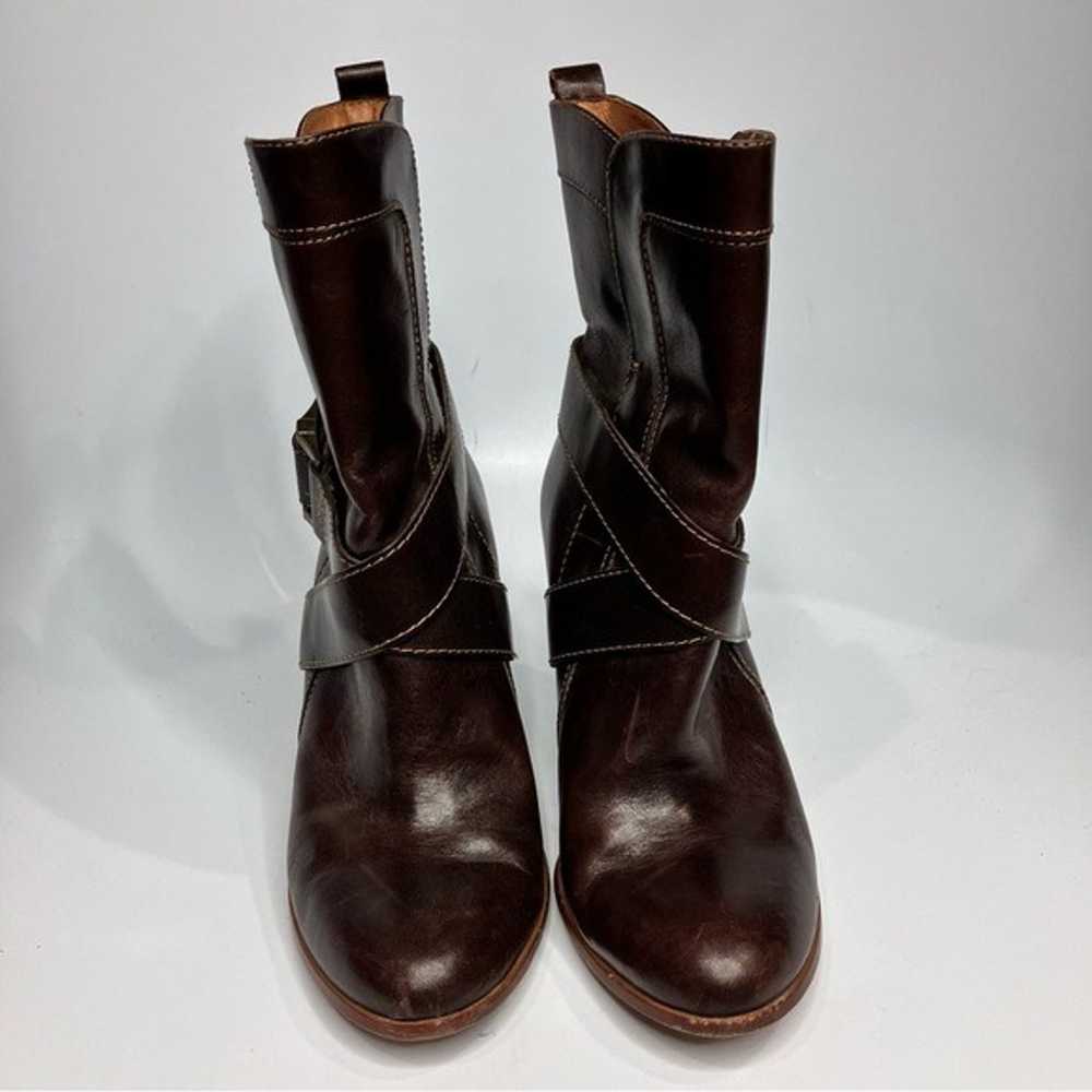 Frye Andrea mid calf leather boots heeled boots s… - image 3