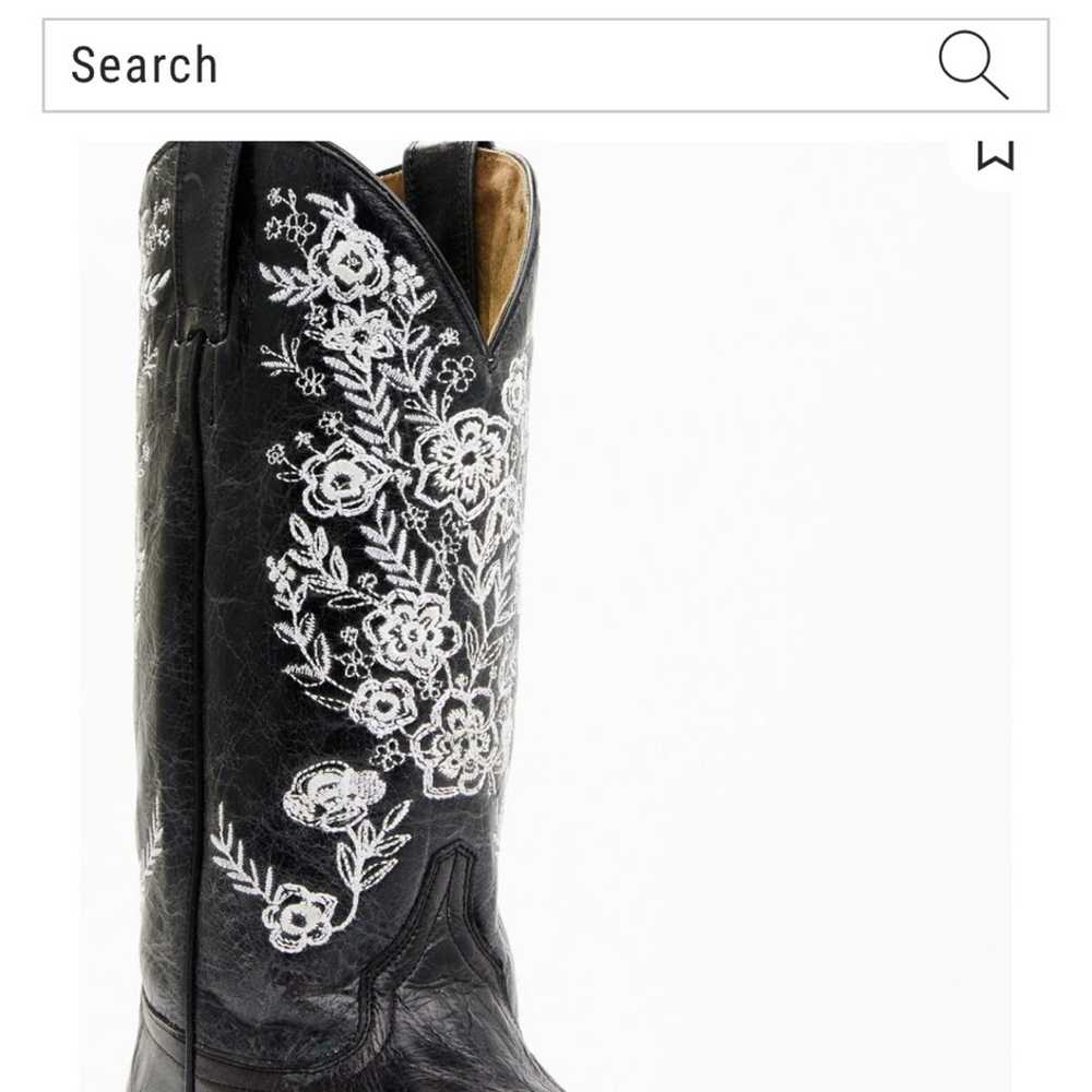 leather cowboy boots - image 1