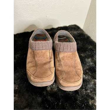 Dansko brown suede leather clog loafers 39 - image 1