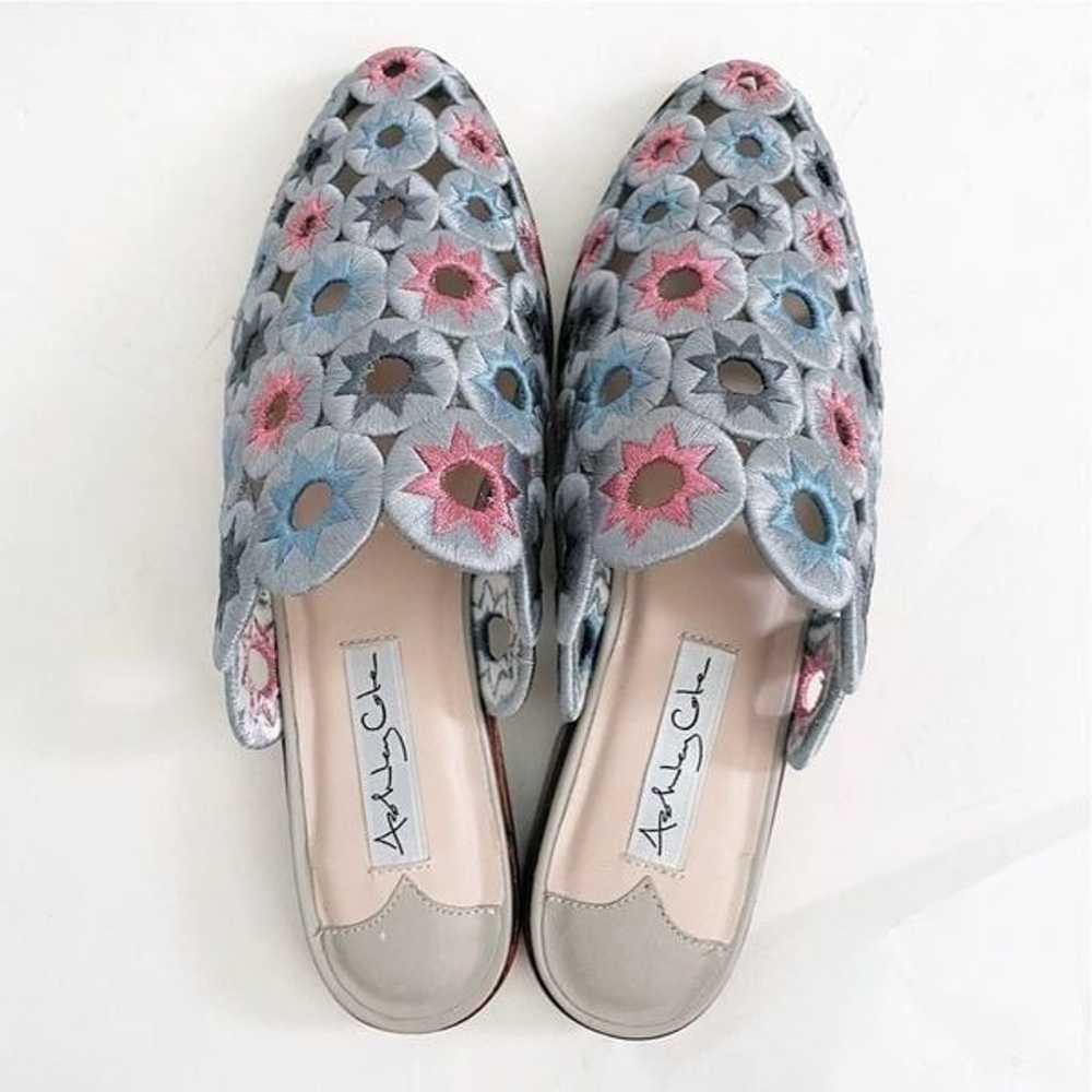 Ashley Cole Mia Embroidered Star Slip On Mules Si… - image 3