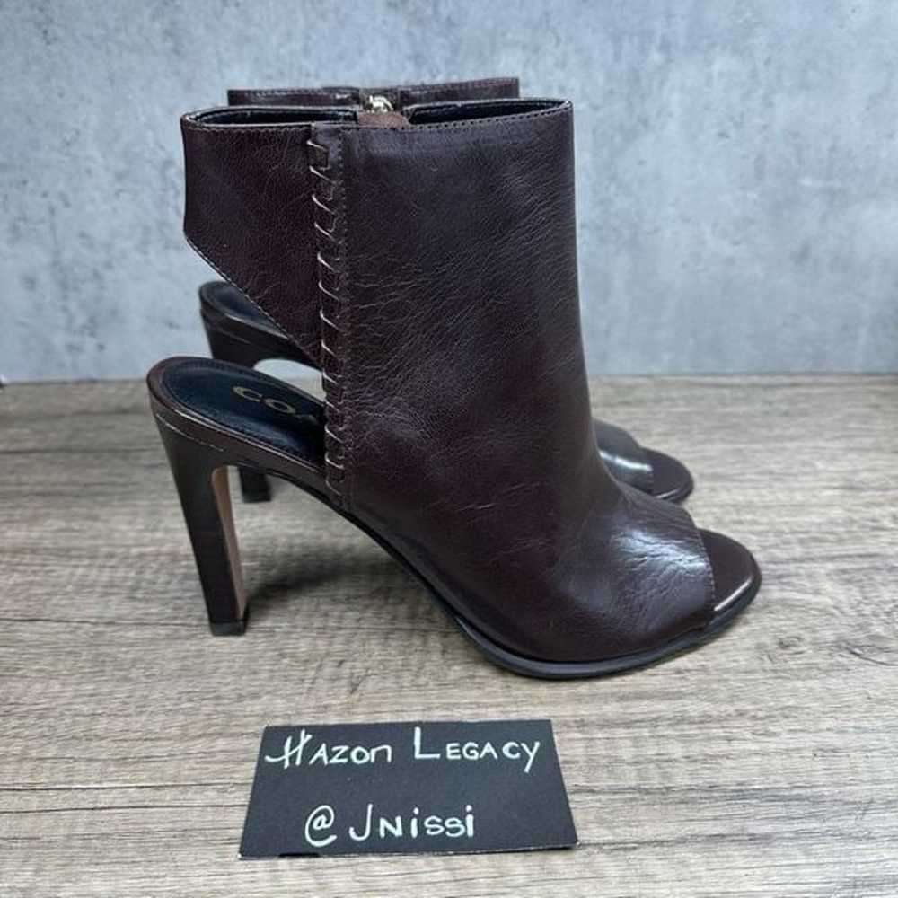 Coach~Women’s~”Izzie”~Brown Leather Peep Toe Heel… - image 12
