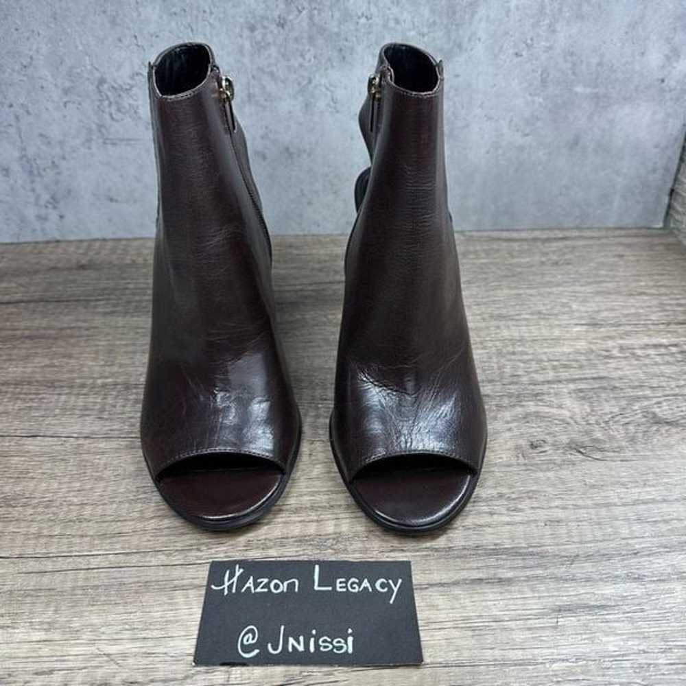 Coach~Women’s~”Izzie”~Brown Leather Peep Toe Heel… - image 3