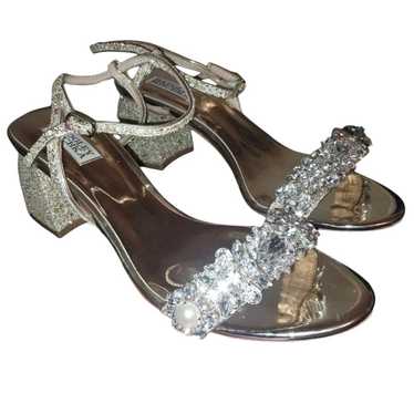 Badgley Mischka Womens Shoes Gold Danielle Chunky… - image 1