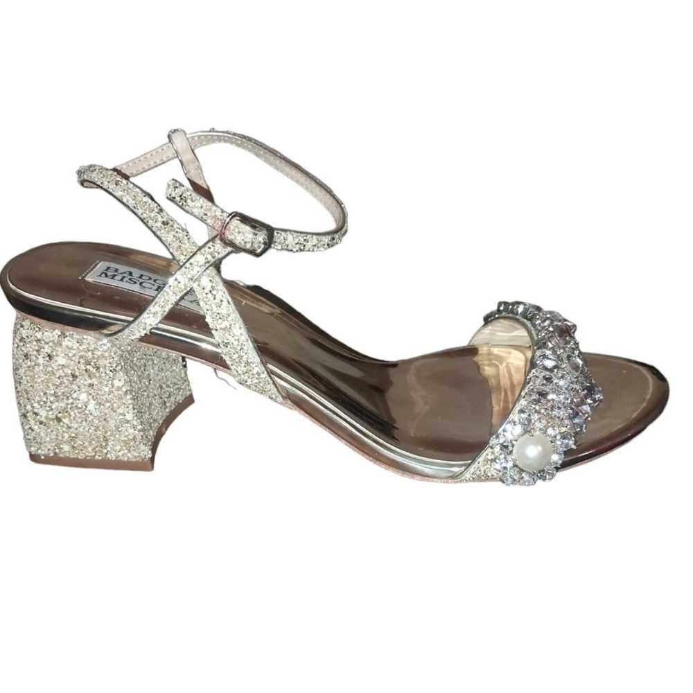 Badgley Mischka Womens Shoes Gold Danielle Chunky… - image 3