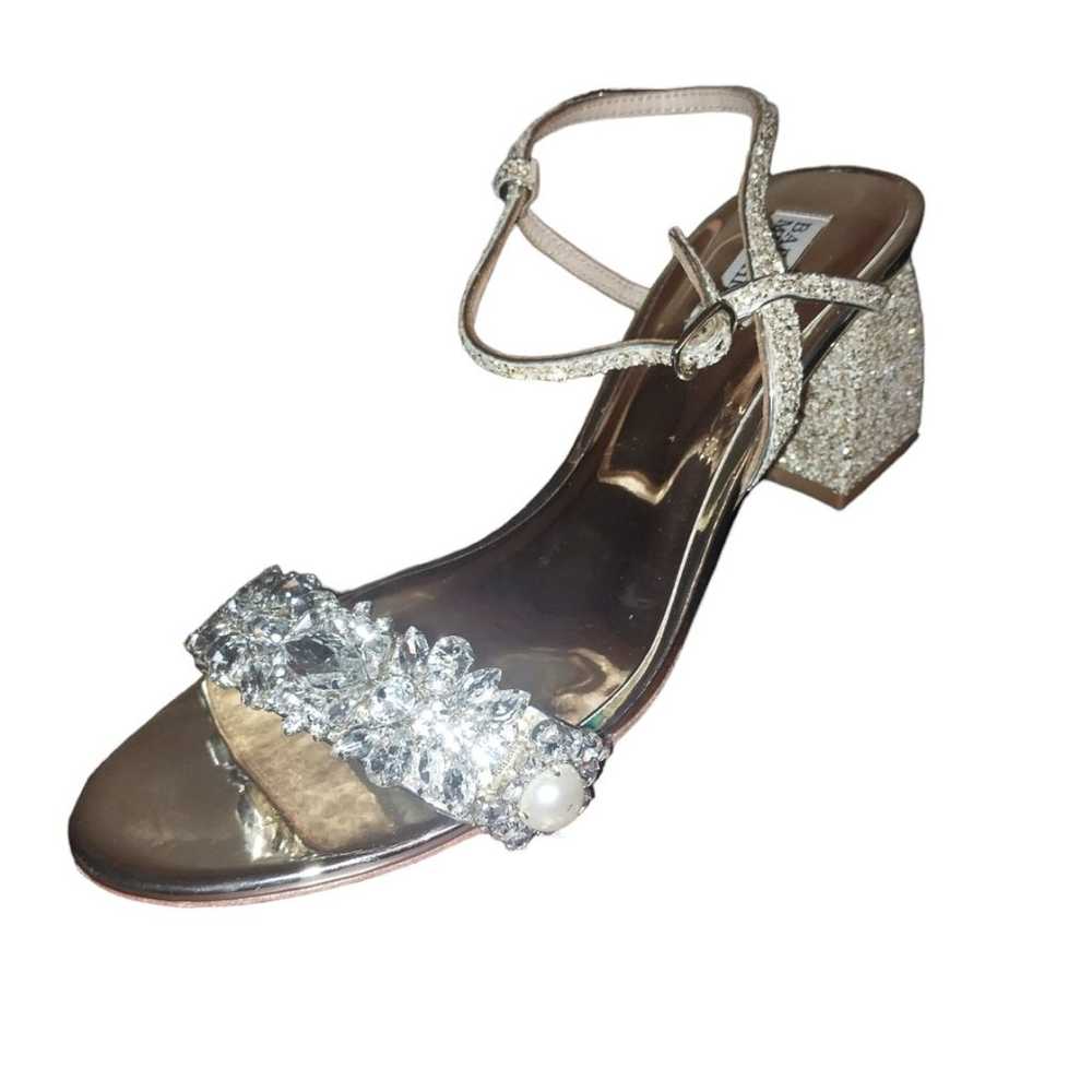 Badgley Mischka Womens Shoes Gold Danielle Chunky… - image 5