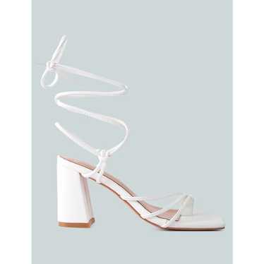 London Rag Piri Toe Ring Tie Up Block Sandals in … - image 1