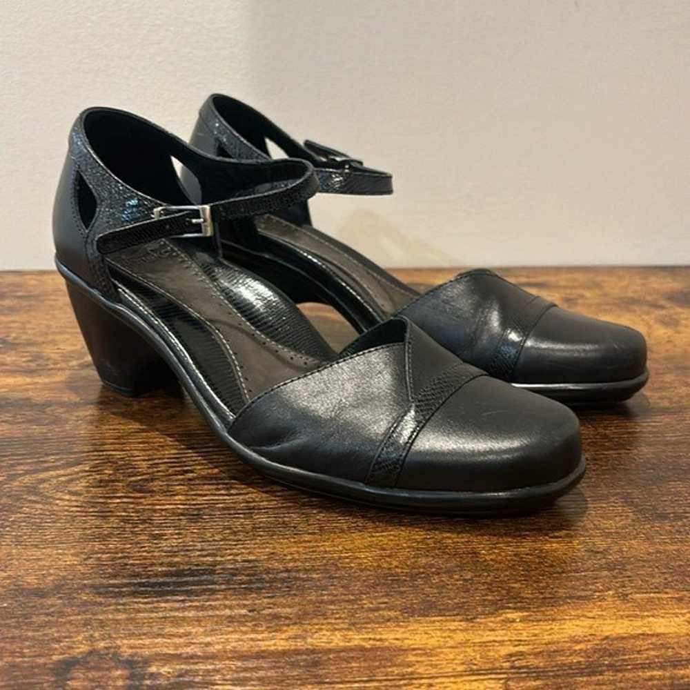 Dansko Black Leather Mary Jane Sandals size 8.5 w… - image 1