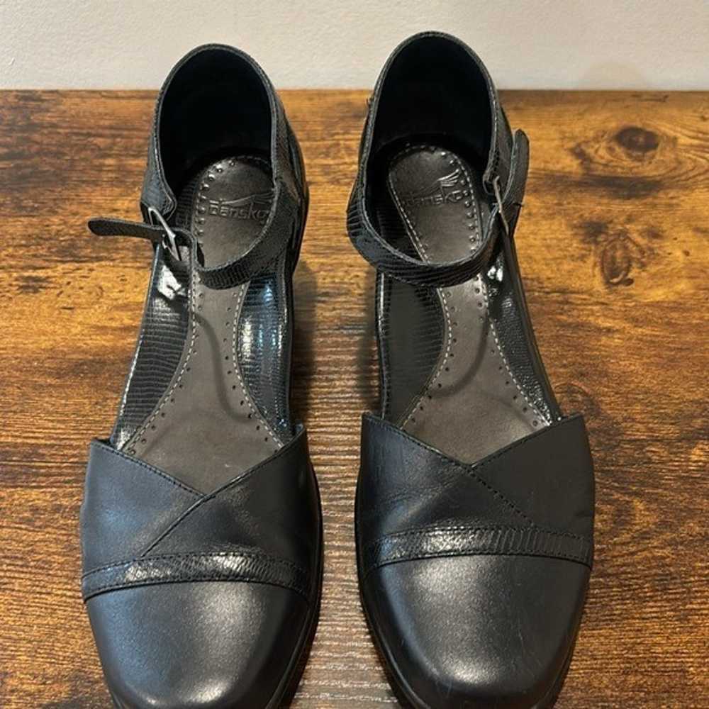 Dansko Black Leather Mary Jane Sandals size 8.5 w… - image 6