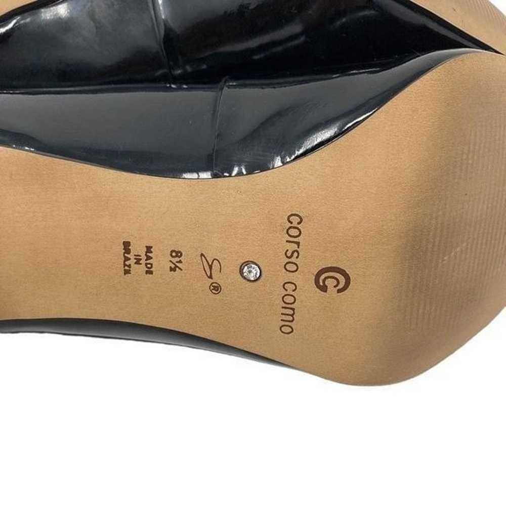 Corso Como 8.5 Black Patent Leather Pumps 3 in He… - image 6