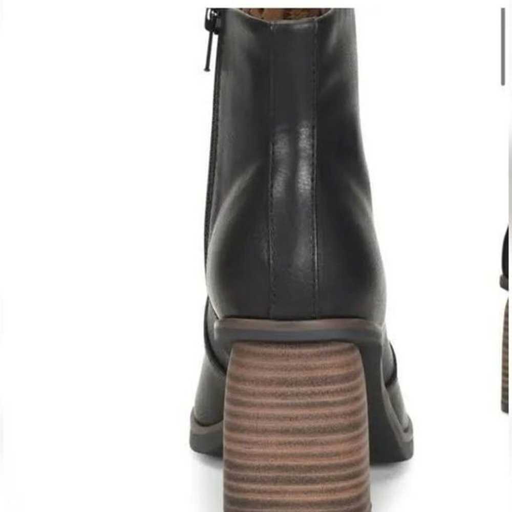 New Kork-Ease Korks Block Heel Boots black leathe… - image 5