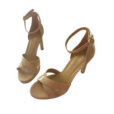 Michael Kors MK Alexia nude patent leather strap … - image 1