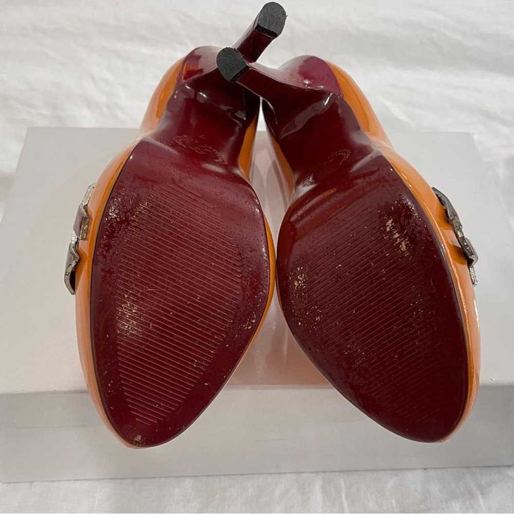 Virginia Tech 5 Fanfeet Patenleather orange High … - image 3