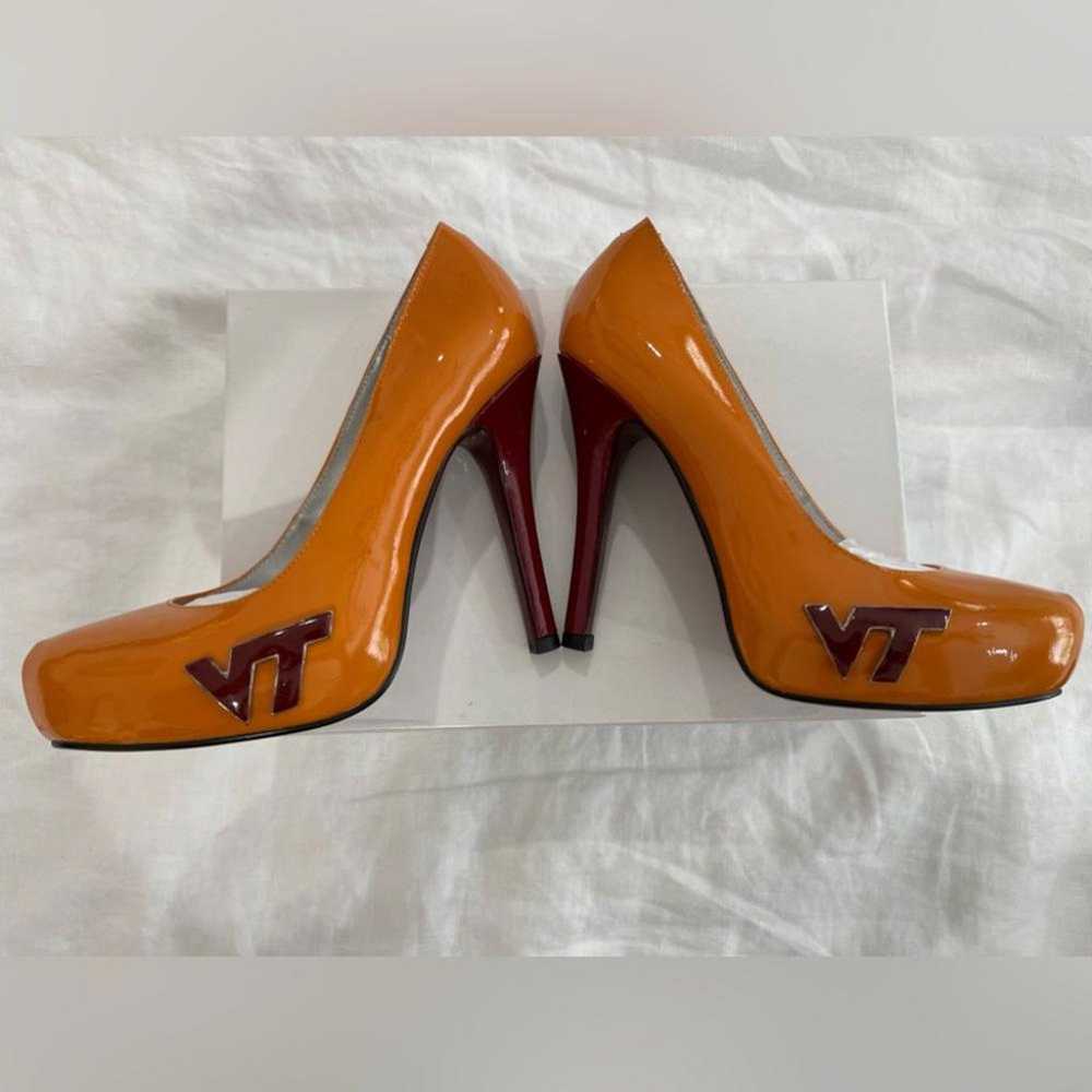 Virginia Tech 5 Fanfeet Patenleather orange High … - image 4