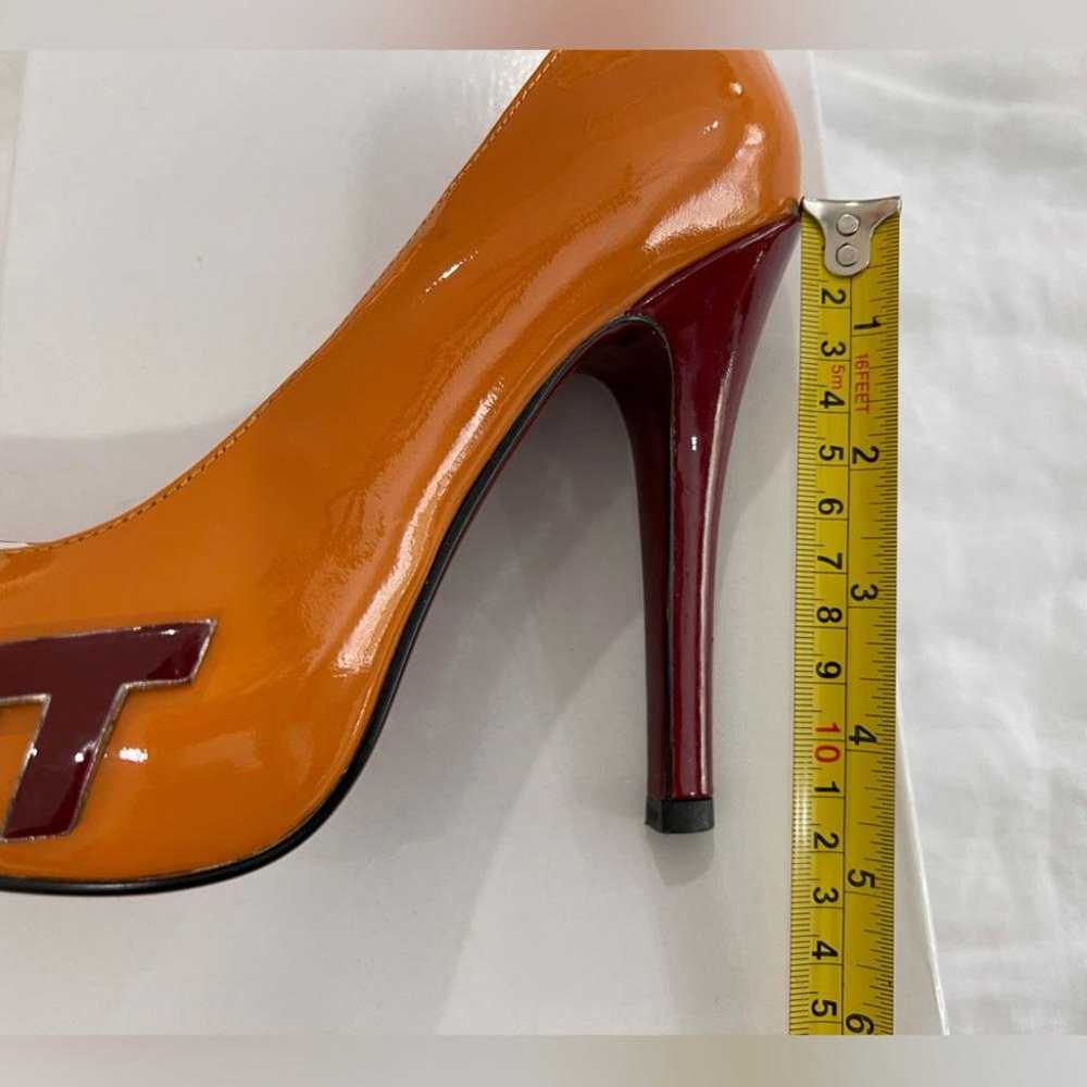 Virginia Tech 5 Fanfeet Patenleather orange High … - image 5