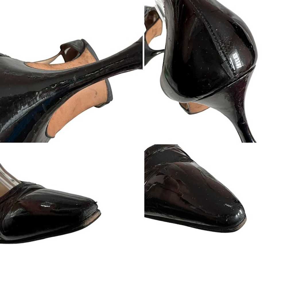Manolo Blahnik high heels black patent leather cu… - image 10