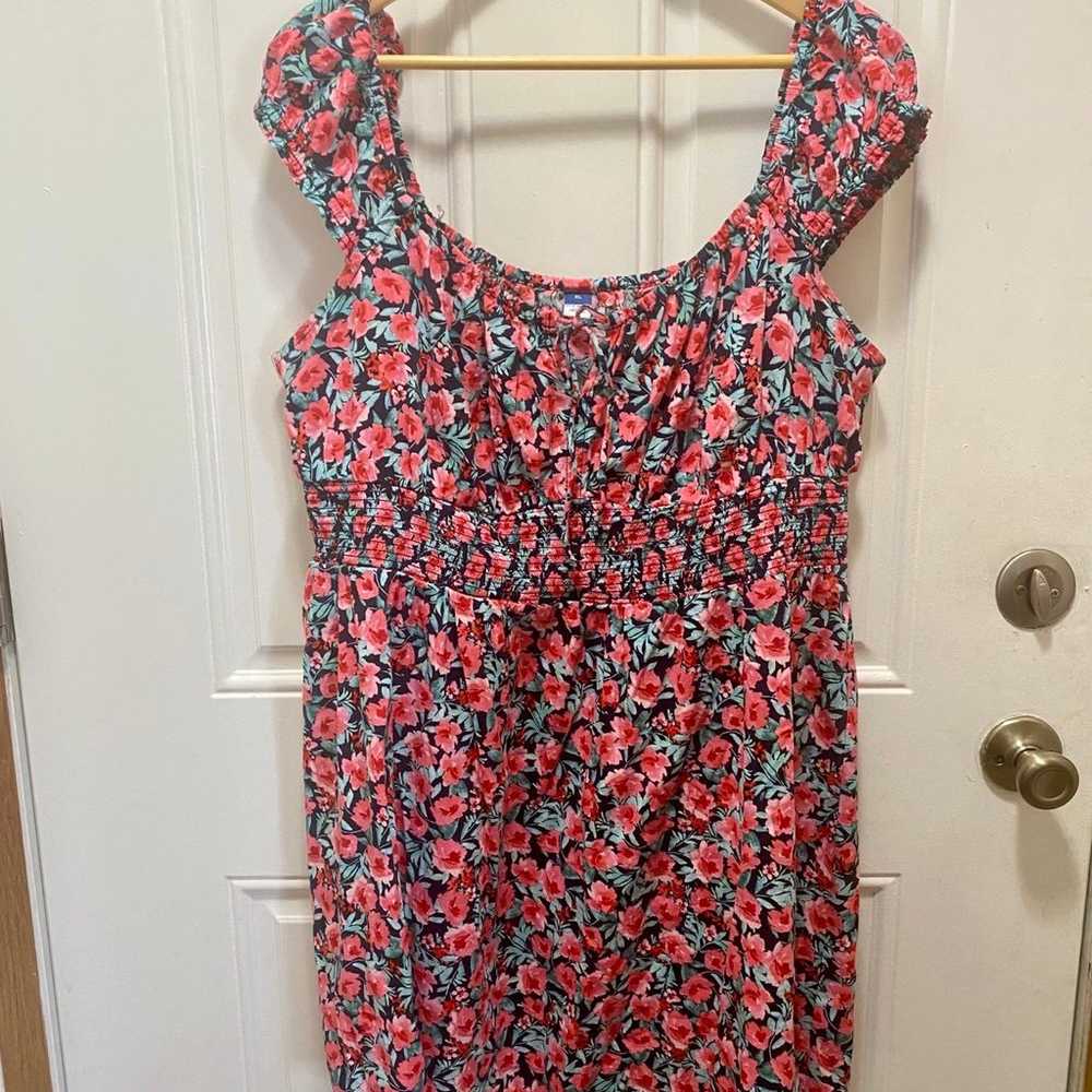 Old Navy Pink Floral Dress - image 1