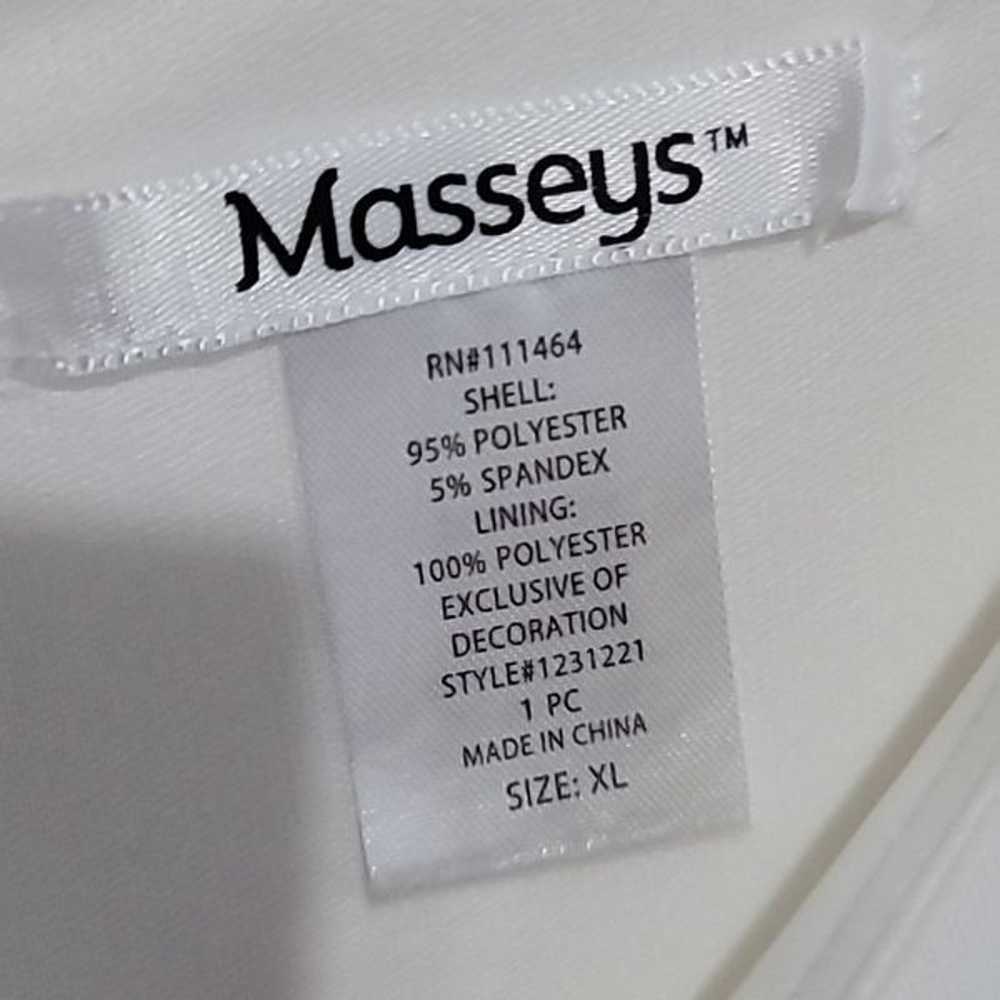Massey White  Studded Women's Dress  Sz XL - image 9
