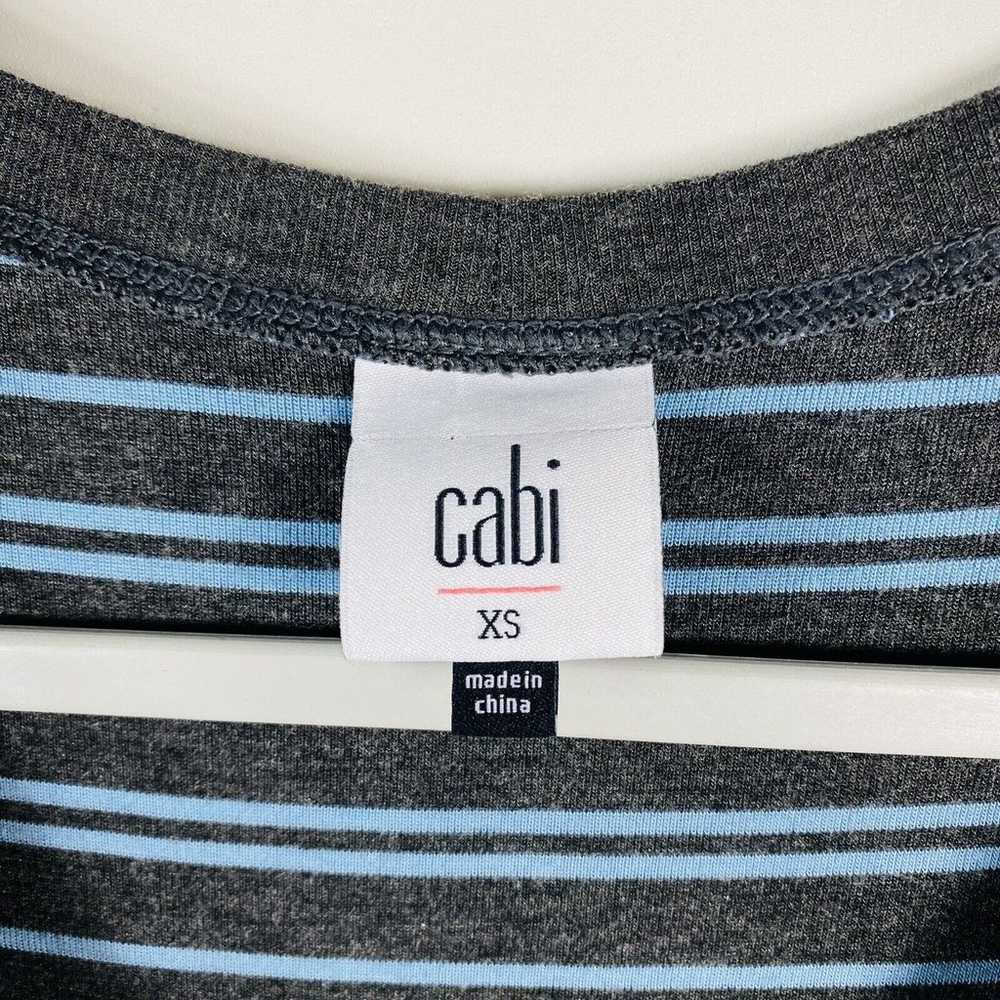 Cabi Size XS Striped Sleeveless Asymmetric Hem Di… - image 4