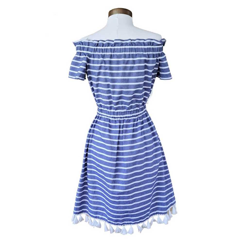 Eliza J Striped Off-the-Shoulder Dress Size 4 Sum… - image 3