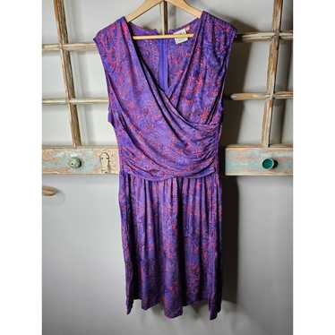 Batik Go Fish Pink/Purple Dress ladies Size Large