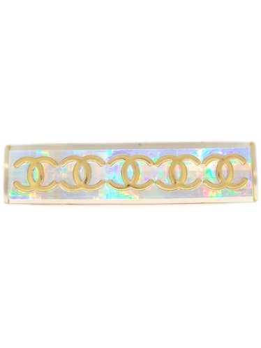 CHANEL Pre-Owned 1997 CC iridescent hair clip - Go