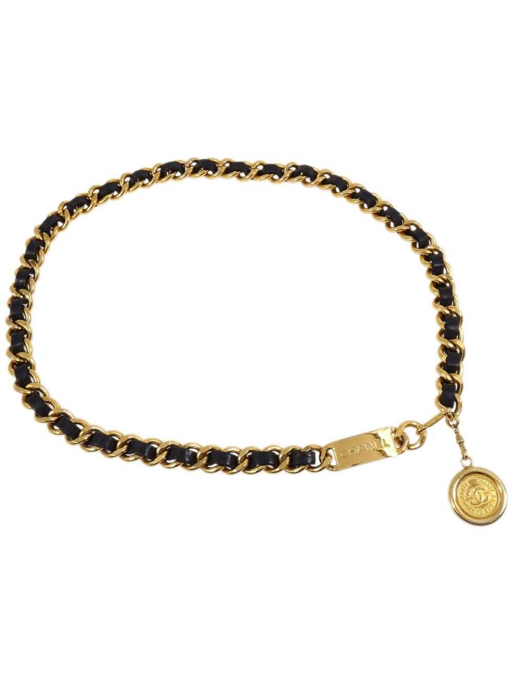 CHANEL Pre-Owned 1990-2000s Medallion chain belt … - image 1